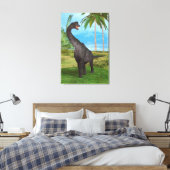 Toile Aventure de dinosaure à long cou dans la jungle (Insitu(Chambre))