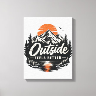 Toile Aventure de la nature de la montagne, ça fait du b
