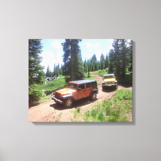 Toile aventure Jeep rubicon moutain (Recto)