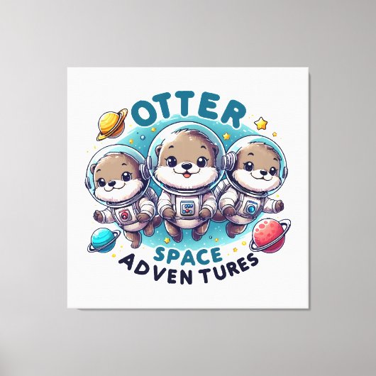 Toile Aventures spatiales de la loutre (Recto)