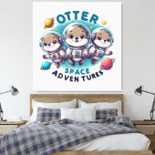 Toile Aventures spatiales de la loutre (Insitu(Chambre))