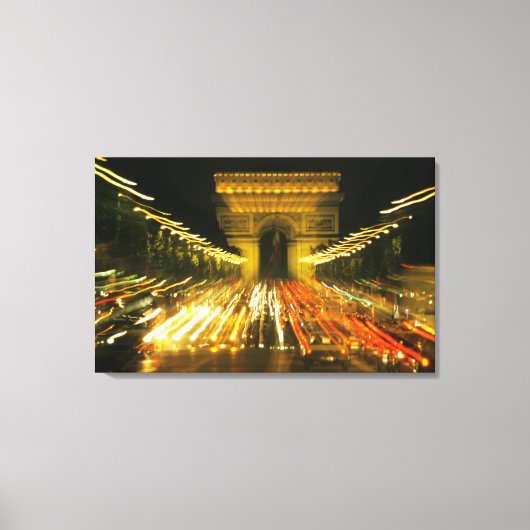 Toile Avenue des Champs-Elysees, Arc de Triomphe, (Recto)