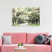 Toile Avenue des Chênes, Boone Hall Plantation Aquarelle (Insitu(Salon))