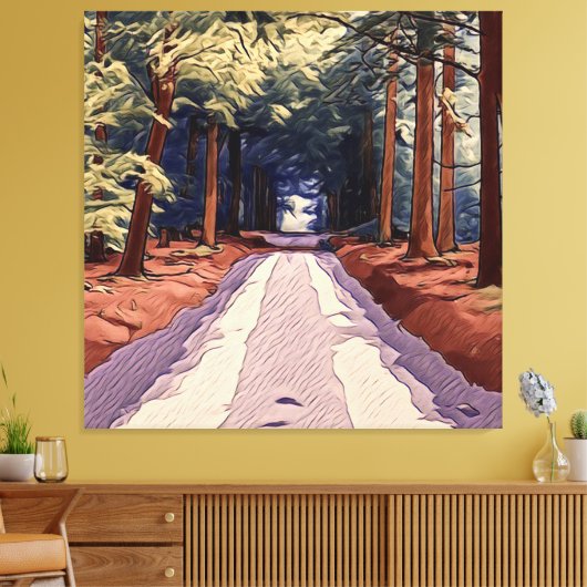 Toile Avenue, Trees, Path (Insitu(Salon))