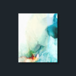 Toile Aversion - Aquarelle bleue<br><div class="desc">Aversion I par Sisa Jasper. Une belle aquarelle brumeuse faite de bleus et d'autres couleurs d'accent qui s'estompent vers le haut gauche.</div>