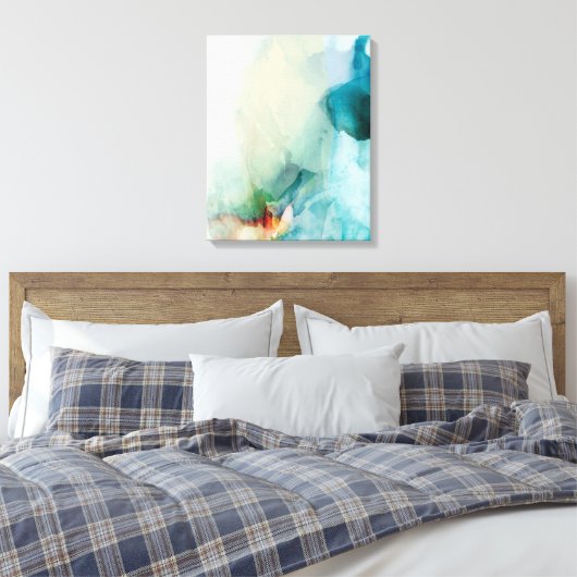 Toile Aversion - Aquarelle bleue (Insitu(Chambre))