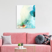 Toile Aversion - Aquarelle bleue (Insitu(Salon))