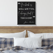 Toile Avid Reader II - Citation Jane Austen (Insitu(Chambre))