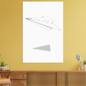 Toile Avion en papier (Insitu(Salon))