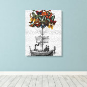 Toile Avion papillon (Insitu (Plancher de Bois))