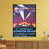 Toile Avion volant au-dessus de l'affiche de la lumière  (Insitu(Salon))