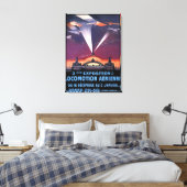 Toile Avion volant au-dessus de l'affiche de la lumière  (Insitu(Chambre))