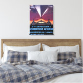 Toile Avion volant au-dessus de l'affiche de la lumière (Insitu(Chambre))