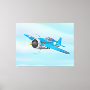 Toile Avions de chasse de la Seconde Guerre mondiale