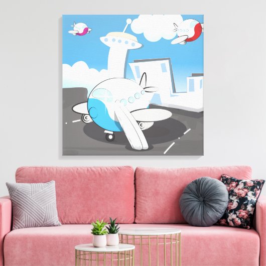 Toile Avions de jouets (Insitu(Salon))