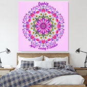 Toile Avril Fleur de naissance Daisy personnalisée Manda (Insitu(Chambre))