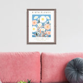 Toile Avril Mois de naissance Marché aux fleurs (Insitu(Salon))