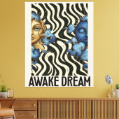 Toile Awake Dream (Sun&Moon) Stretched Canvas Print (Insitu(Salon))
