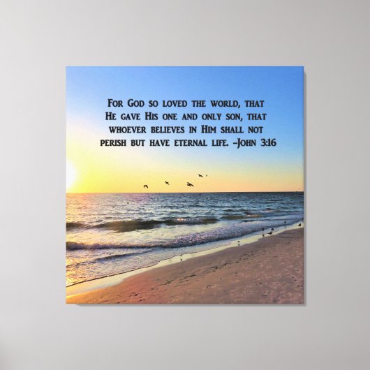 TOILE AWE INSPIRING SCELER JOHN 3:16 IMPRIMER CANVAS (Recto)