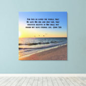 TOILE AWE INSPIRING SCELER JOHN 3:16 IMPRIMER CANVAS (Insitu (Plancher de Bois))