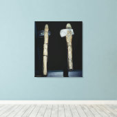 Toile Axes de pierre, préhistoriques (Insitu (Plancher de Bois))
