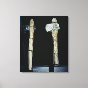 Toile Axes de pierre, préhistoriques