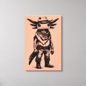 Toile axolotl cow-boy (Recto)
