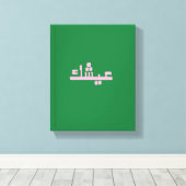 Toile Aychek Tunisia Canvas Print | Retro Arabic Thank (Insitu (Plancher de Bois))