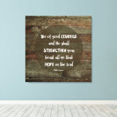 Toile Ayez du Courage - Psaume 31:24 (Insitu (Plancher de Bois))