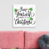 Toile Ayez-vous un joyeux petit Noël (Insitu(Salon))