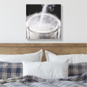 Toile Azote liquide versé dans un flacon de Dewar (Insitu(Chambre))