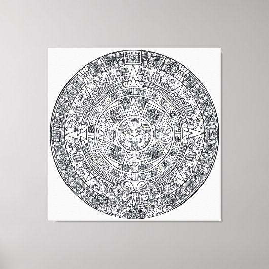 Toile AZTEC OU MEXICA mexicaine (Recto)