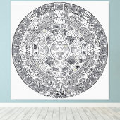 Toile AZTEC OU MEXICA mexicaine (Insitu (Plancher de Bois))