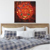 Toile AZTECA ~ Mayan - Aztec Sun Calendar Art (Insitu(Chambre))