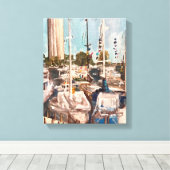 Toile B Dock, Mettre dans Bay (Insitu (Plancher de Bois))