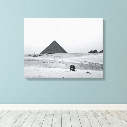 Toile B&W Pyramids (Insitu (Plancher de Bois))