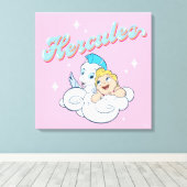 Toile Baby Hercules and Pegasus on a Cloud Canvas Print (Insitu (Plancher de Bois))