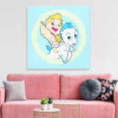 Toile Baby Hercules Riding Pegasus Canvas Print (Insitu(Salon))