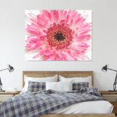 Toile Baby shower rose Fleur - Rose Design (Insitu(Chambre))