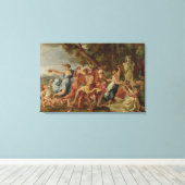 Toile Bacchanal devant un Herme, c.1634 (Insitu (Plancher de Bois))