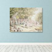 Toile Bacchanalia (pen, ink & w/c) (Insitu (Plancher de Bois))