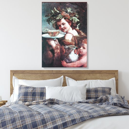 TOILE BACCHUS, RAISINS ET VIN BLANC (Insitu(Chambre))