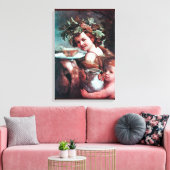 TOILE BACCHUS, RAISINS ET VIN BLANC (Insitu(Salon))