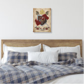 Toile Badge Clan Wallace W/Crossed Swords (Insitu(Chambre))