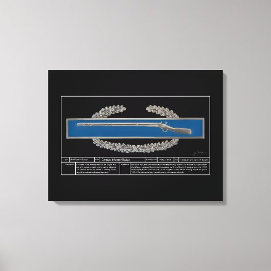 Toile Badge d'infanterie de combat technique (Recto)
