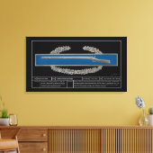 Toile Badge d'infanterie de combat technique (Insitu(Salon))