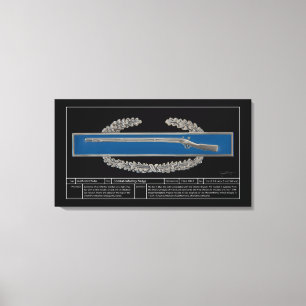 Toile Badge d'infanterie de combat technique