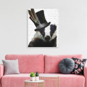 Toile Badger de Steampunk dans le chapeau supérieur (Insitu(Salon))
