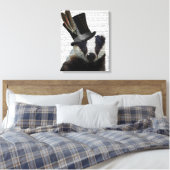Toile Badger de Steampunk dans le chapeau supérieur (Insitu(Chambre))
