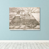 Toile Badminton House dans le Comté de Gloucester, engra (Insitu (Plancher de Bois))